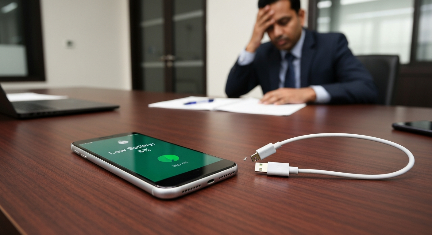 Emergency Electronics: Selling Chargers Faster Than Amazon - Core Concept